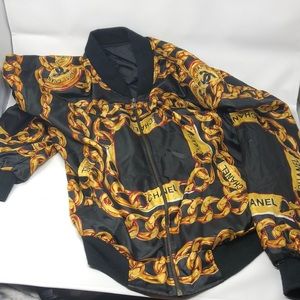 Chanel silk bomber jacket
